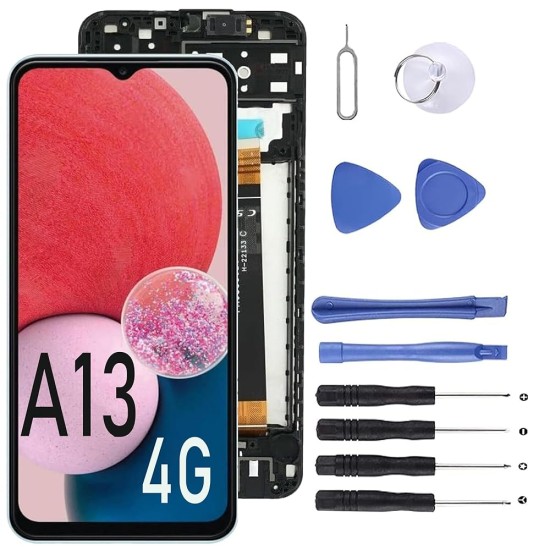 Replacement LCD With Frame | For Samsung A13 A135F/A137F | Black