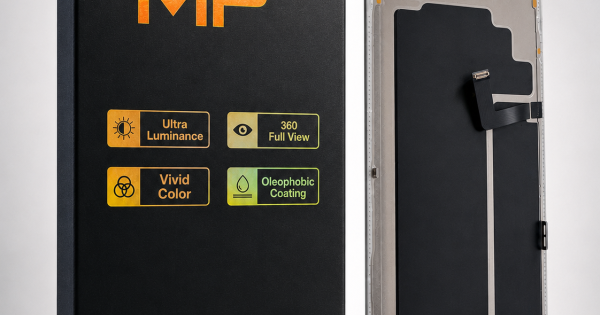 Soft OLED replacement screen assembly for the iPhone 17 Pro Max