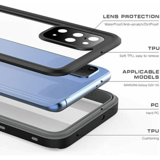 Redpepper Professional Waterproof Case Dot Series For Samsung S20 Ultra Black