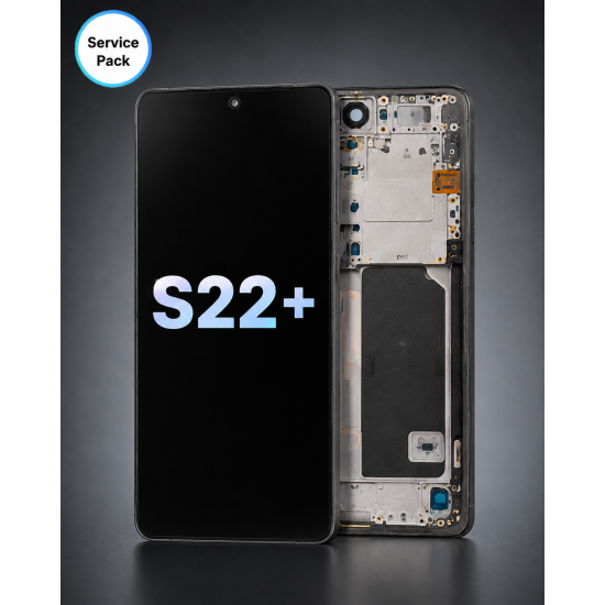A.Replacement Service Pack OLED Screen With Frame for Samsung S22 Plus Black A.Replacement Service Pack OLED Screen With Frame for Samsung S22 Plus Black
