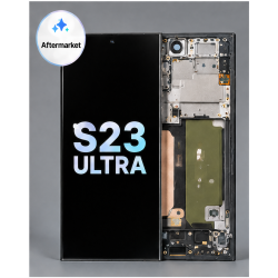 A.Replacement Full OLED With Frame for Samsung S23 Ultra Black