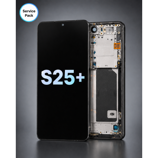 A.Replacement OLED | For Samsung S25 Plus | Service Pack | Black