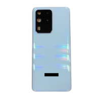 For Samsung Galaxy S20 Ultra/5G Rear Glass Battery Back Cover Replacement+Camera White 