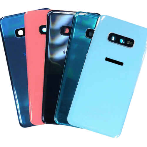 For Samsung Galaxy S10e G970F Rear Glass Battery Back Cover + Camera Lens Prism White 