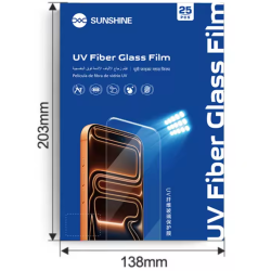 SUNSHINE SS-U300 HD UV Fibreglass Screen Protector Film – 25pcs