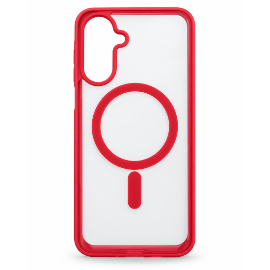 Magnetic Silicon Case | For Samsung A17 | Red