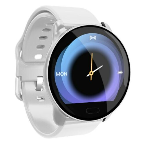 Smart Watch Tracker Fitness Blood Pressure Heart Rate For Android iOS Waterproof White