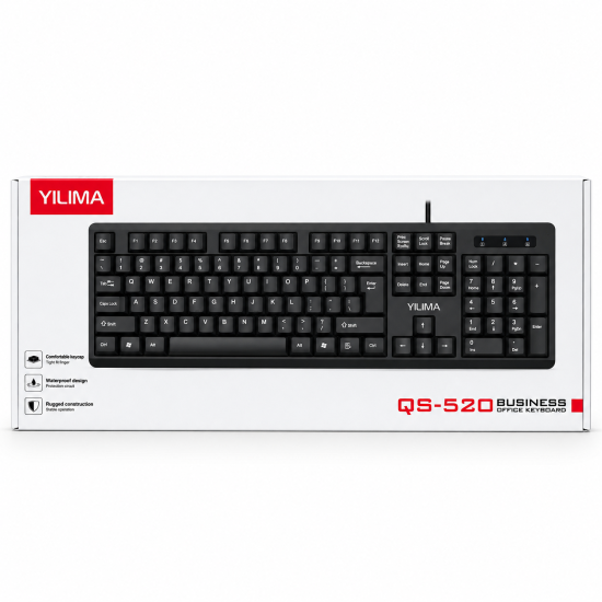 QS-520 Wired keyboard black