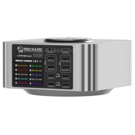 Mechanic 10 Ports Desktop Superfast Charger 300W X- Power Mechanic 10 Ports Desktop Superfast Charger 300W X- Power