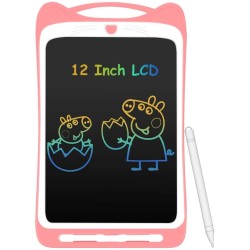 HB91 Cat Ears With lock 12 Inch Color LCD Writing Board Pink HB91 Cat Ears With lock 12 Inch Color LCD Writing Board Pink