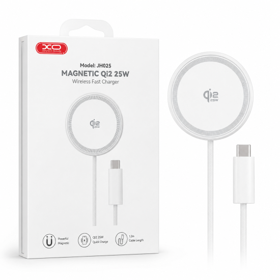 JH025 Desktop Qi 2.2 25W Wireless Phone Charger 1.2m white JH025 Desktop Qi 2.2 25W Wireless Phone Charger 1.2m white