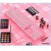 YINDIAO Gaming Mechanical Keyboard 104 Keys USB Wired Gaming Keyboard for PC Pink 