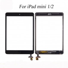 For iPad Mini 1/2 Touch Screen Glass Digitizer Replacement OEM IC Button Black