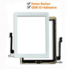 For iPad 4 A1458 A1459 A1460 Touch Screen Glass Digitizer Replacement White OEM