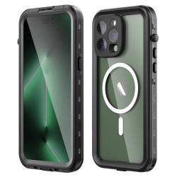 Shockproof TPU+PC Magnetic Case for iPhone 14 Pro 6.1 Clear