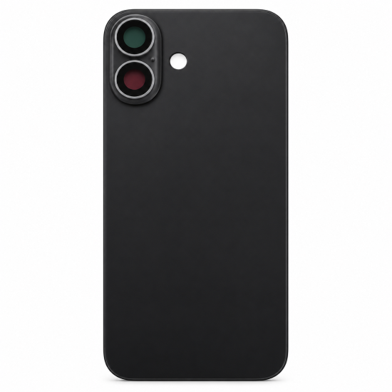 Replacement Big Hole Back Glass Cover For iPhone 17 Black