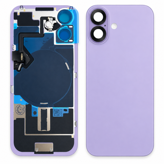 Replacement Big Hole Back Glass Cover With NFC For iPhone 17 Lavender Replacement Big Hole Back Glass Cover With NFC For iPhone 17 Lavender