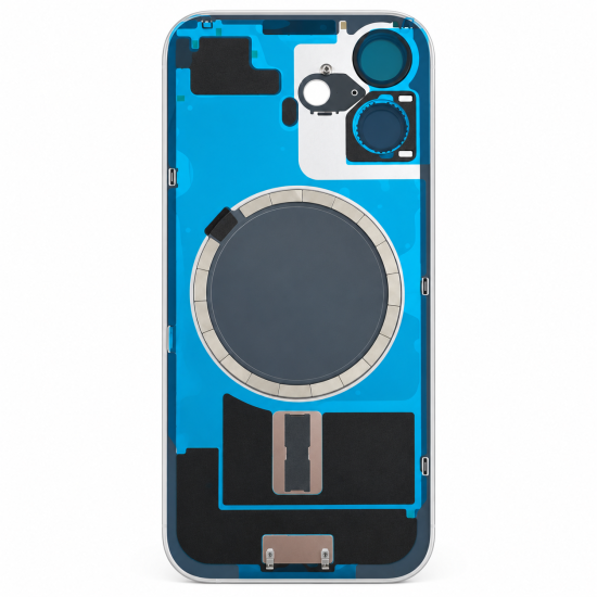 Replacement Big Hole Back Glass Cover For iPhone 17 White