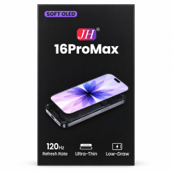 JH | Replacement Soft OLED Touch Screen | For iPhone 16 Pro Max | Black JH | Replacement Soft OLED Touch Screen | For iPhone 16 Pro Max | Black
