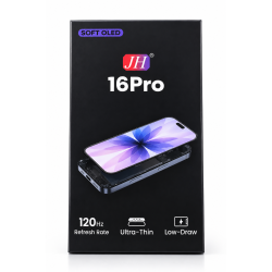 JH | Replacement Soft OLED Touch Screen | For iPhone 16 Pro | Black JH | Replacement Soft OLED Touch Screen | For iPhone 16 Pro | Black