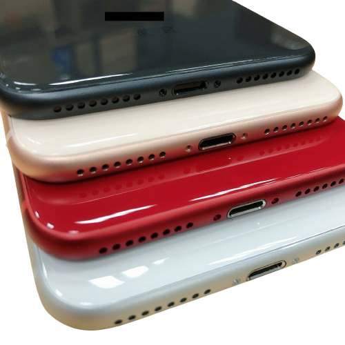 For iPhone 8 Plus Metal Frame Back Chassis Housing Rear Glass Cover Replacement Red 