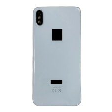 For iPhone XS Max Metal Frame Back Chassis Housing Rear Glass Cover Replacement White 