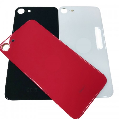 Big Hole-Rear Glass Battery Back Cover Replacement For iPhone SE 2 2020 Red 