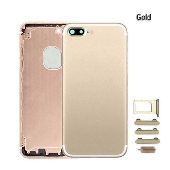 Metal Battery Back Housing Rear Cover Replacement For iPhone 7 Plus Gold