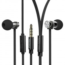 REMAX RM-565i HQ Stainless Steel Stereo In-ear Earphone Headset with Mic Black 