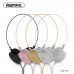 Remax 3.5mm Wired Candy Color Headphones Over Ear Fashion Headsets For Teenagers Black