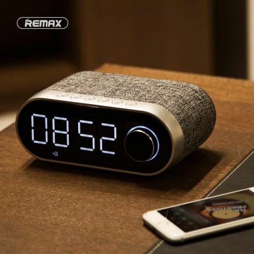 Remax Portable Wireless Bluetooth Bass Speaker FM/AM Radio w/ LCD Display Clock