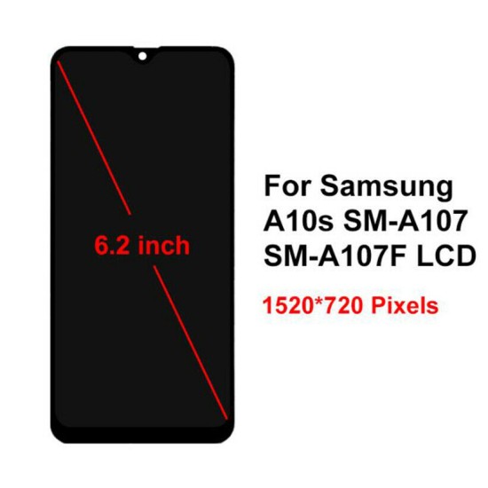 Replacement Original LCD Touch Screen for Samsung A10S A107F Black