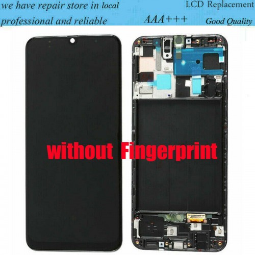 For Samsung Galaxy A50 SM-A505F LCD Display Screen Touch Digitizer + Frame Black
