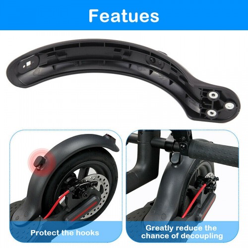For Xiaomi M365&Pro Electric Scooter Part Rear Mudguard Tire Splash Fender Guard Black 