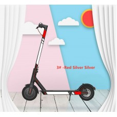 For Xiaomi M365/Pro/1S/Pro 2 Scooter Reflective Sticker Cover Set Accessories Red-silver-silver 