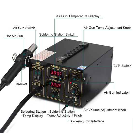SOLDERING IRON STATION YH-952D+
